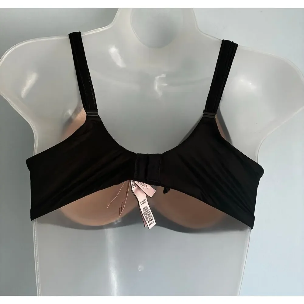 Victoria's Secret Wireless Bra Black Beige 36C NWT Casual Comfort